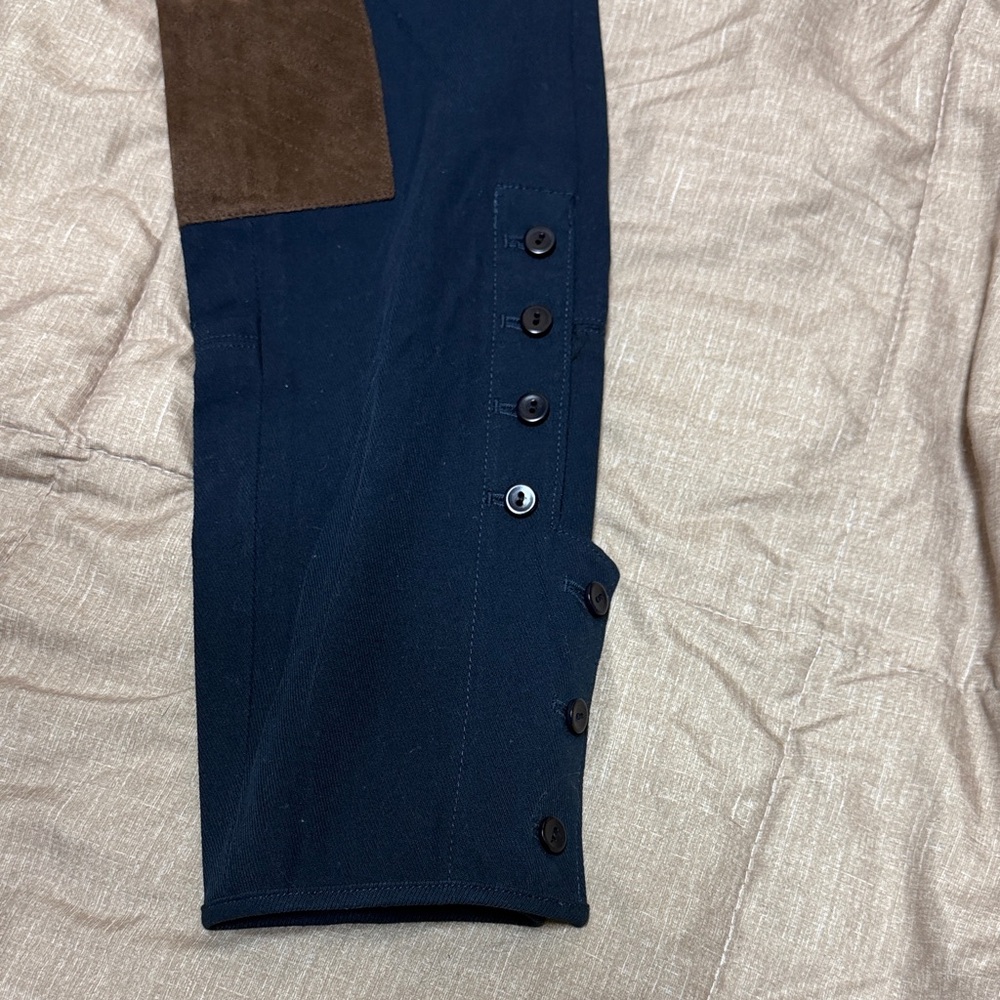NWT Women’s Ralph Lauren Sport Equestrian Riding Pants Suede patches 4 Breeches - Picture 7 of 10